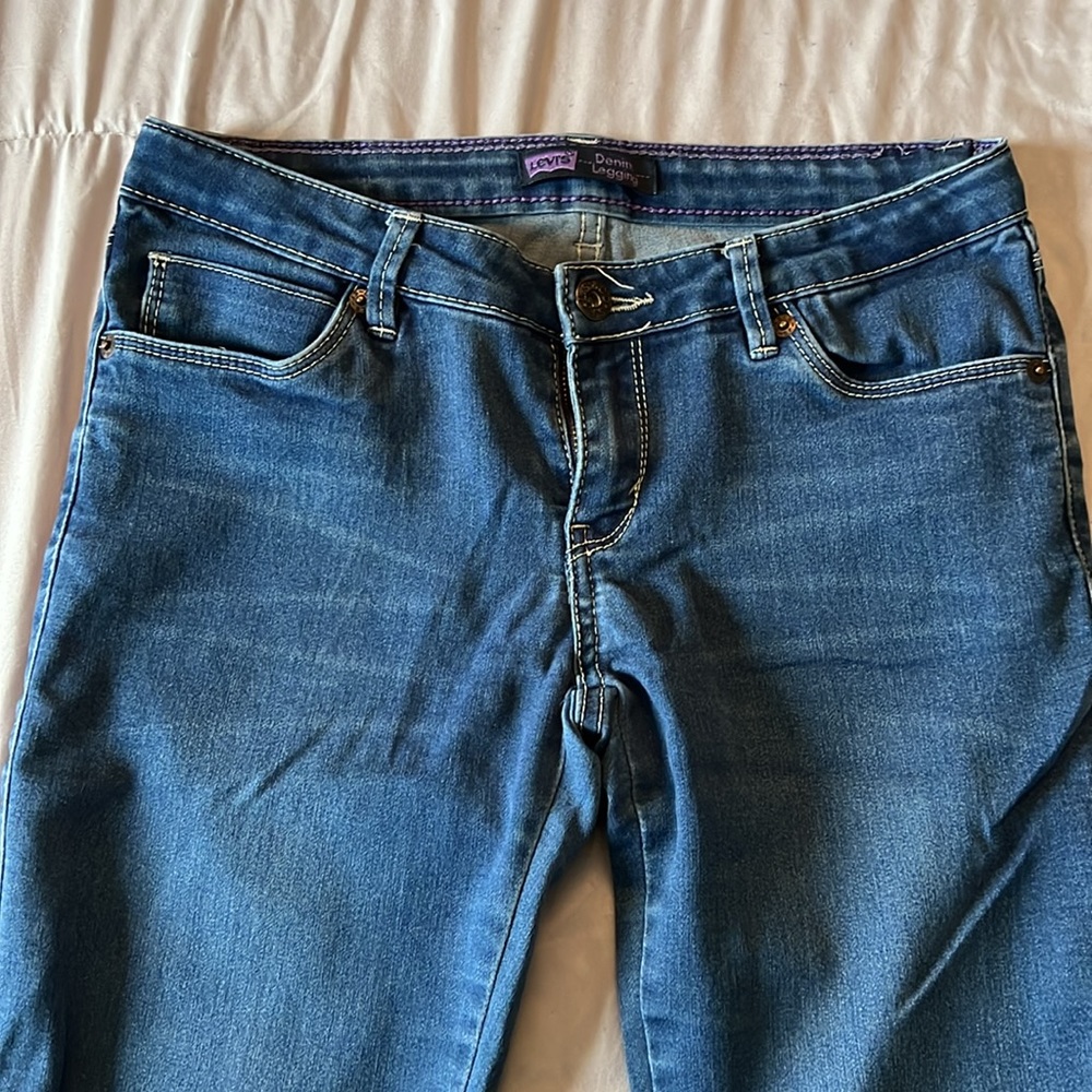 Levi’s denim leggings 14 Reg dark wash
